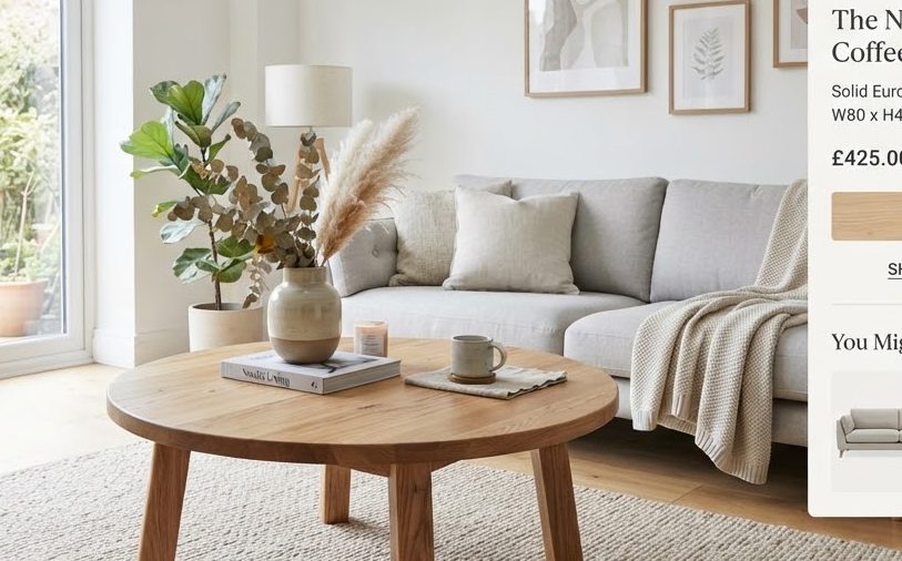 Fjord Coffee Table — detail view